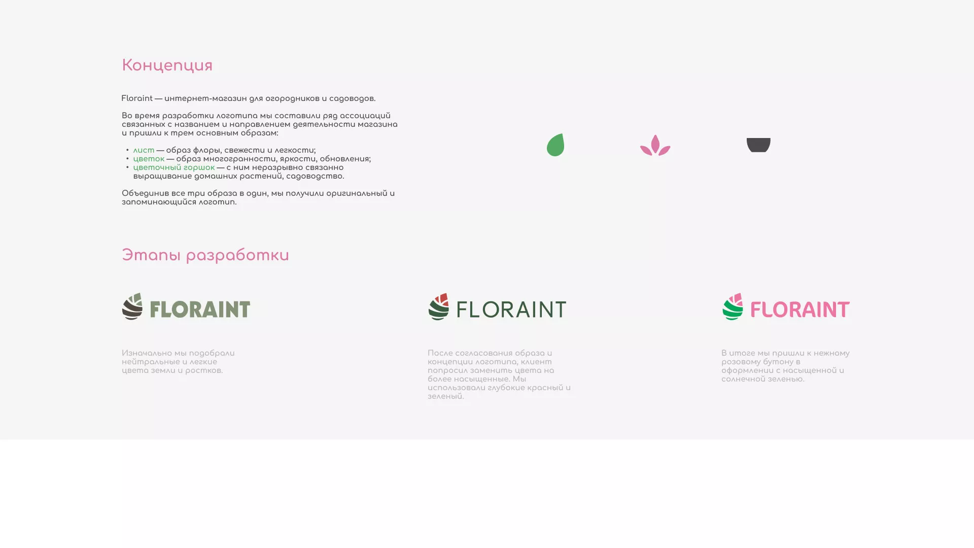 Создание логотипа и интернет-магазина «FLORAINT» в Сердобске